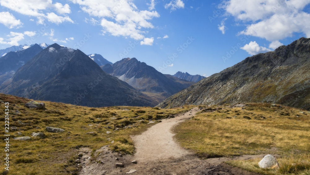 Mountain pathway in Austrian Alps Mountain pathway in Austrian Alps
