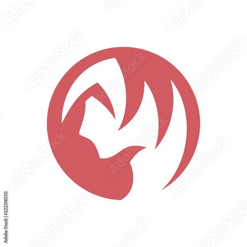 Beauty salon abstract sign