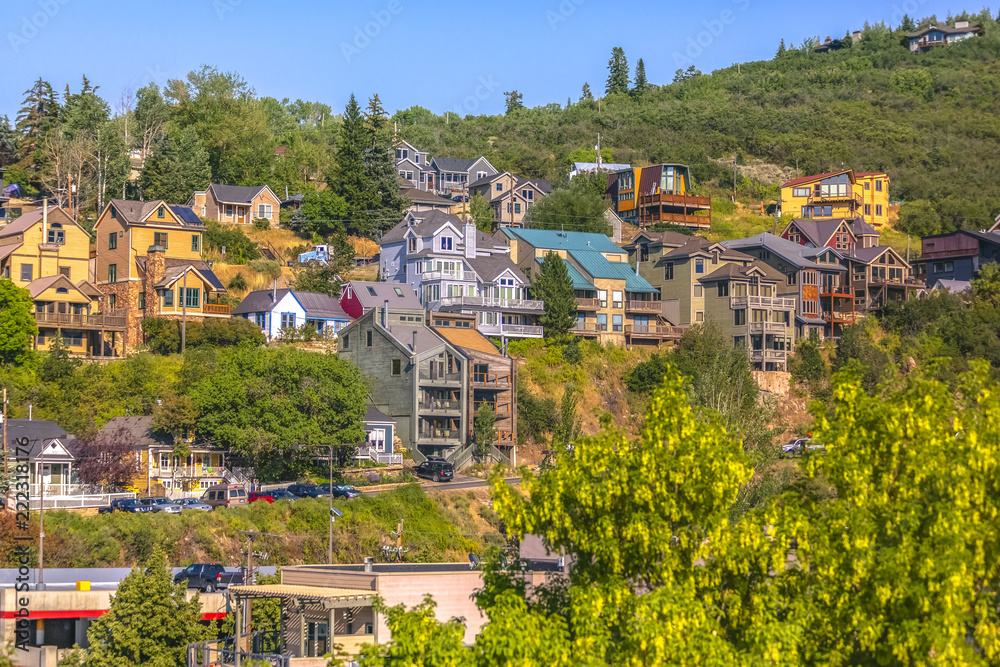 Homes on hill Park City