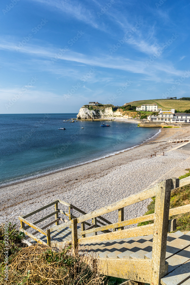 Freshwater Bay on the Isle of Wight in south east England