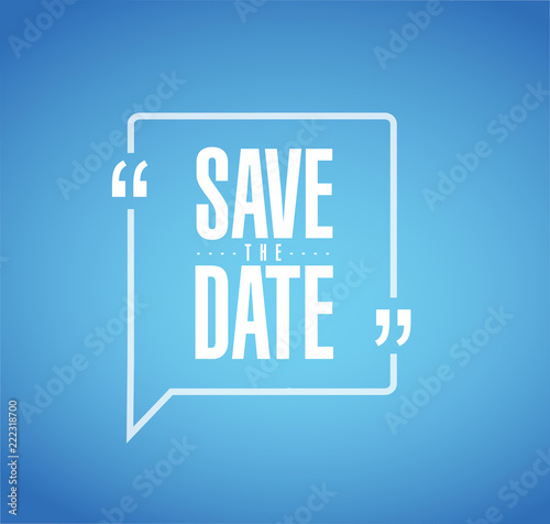 save the date Modern stamp message design photo