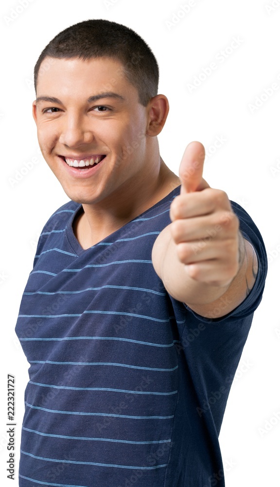 Portrait of young handsome man isolated on white background Portrait of young handsome man isolated on white background