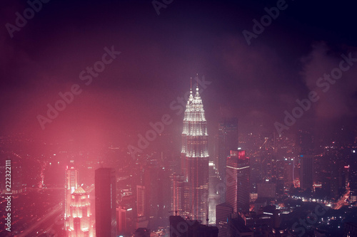 Photography Night view of Kuala Lumpur