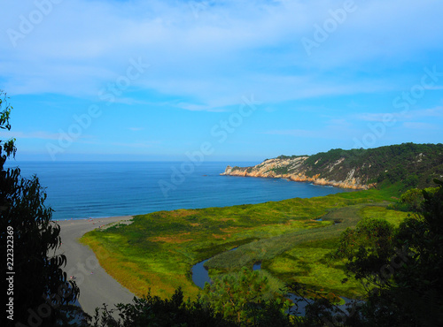 Landscape of Barayo beach near Puerto de Vega - Asturias, Spain