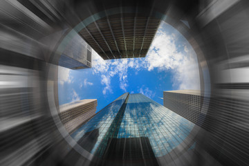 Skyscraper Jungle Blur