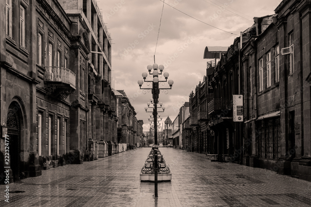 Naklejka premium Street in Gyumri, Armenia
