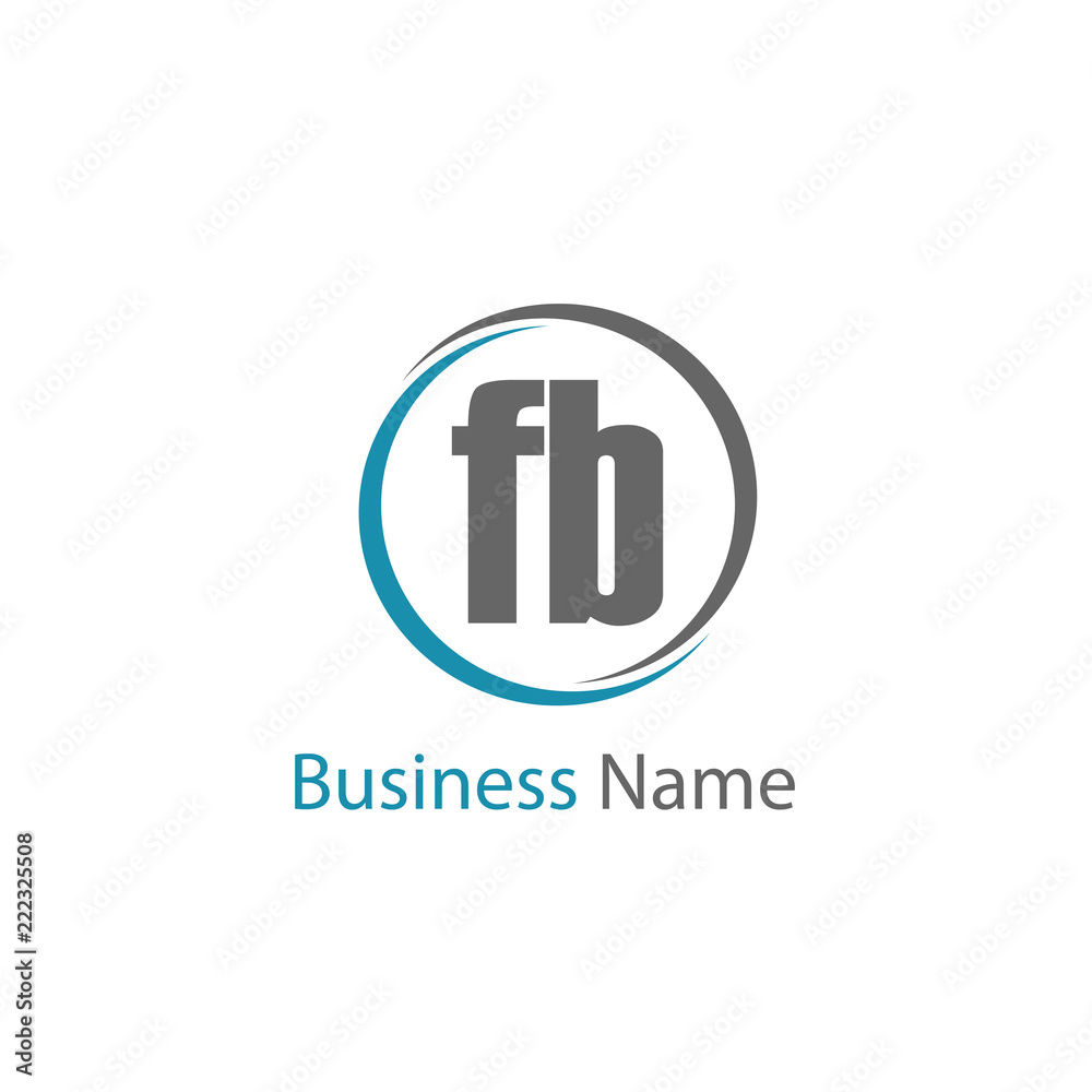 Initial Letter FB Logo Template Design Initial Letter FB Logo Template Design