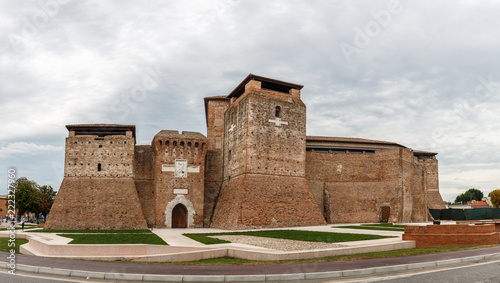 Panorama der Burg Sismondo in Rimini, Italien