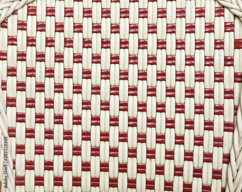 Woven background of chair texture.