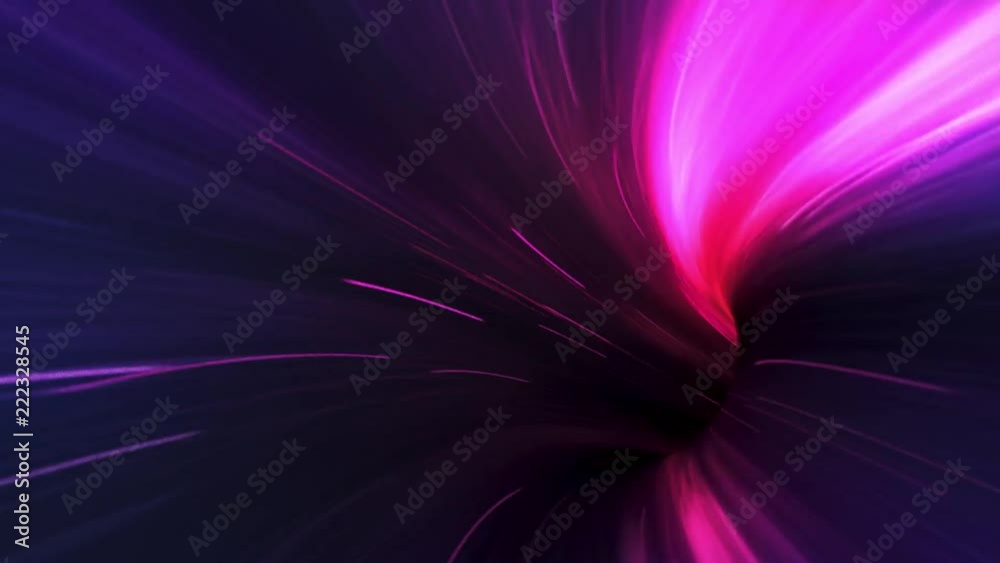 Colorful light tunnel