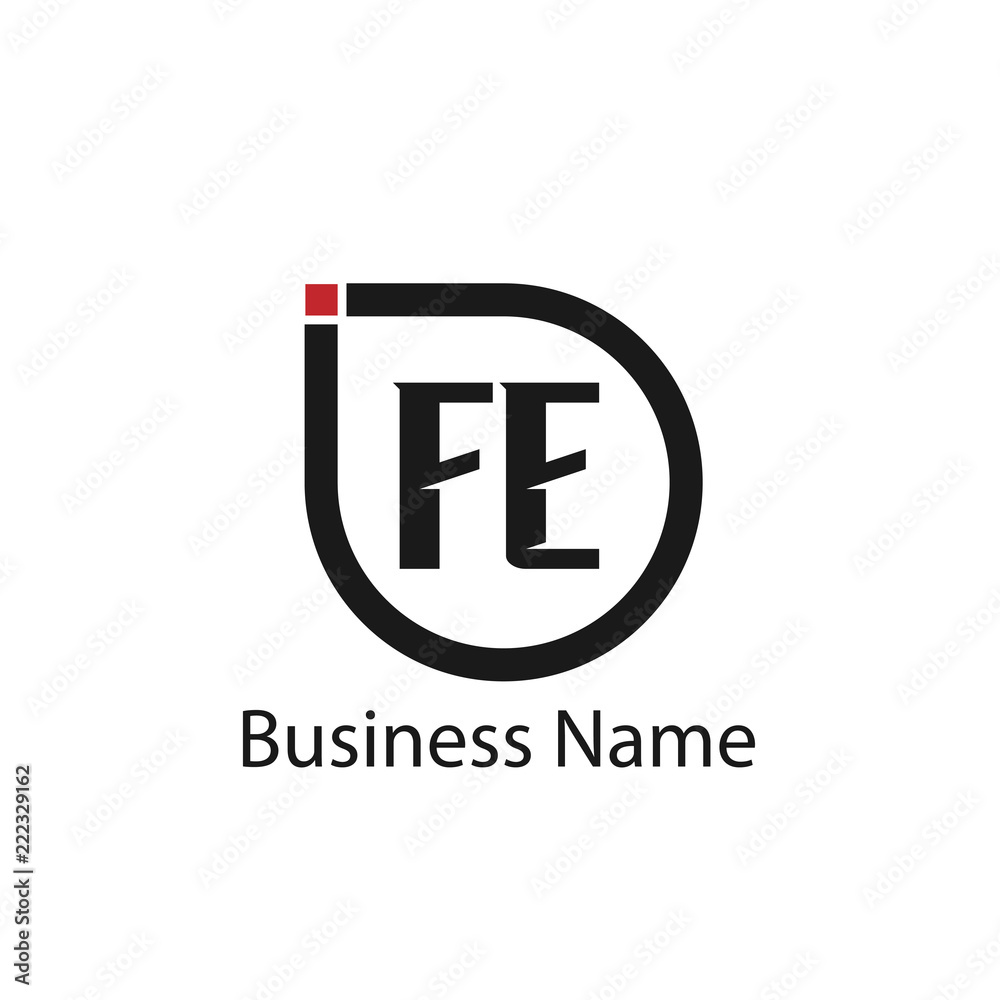Initial Letter FE Logo Template Design Initial Letter FE Logo Template Design