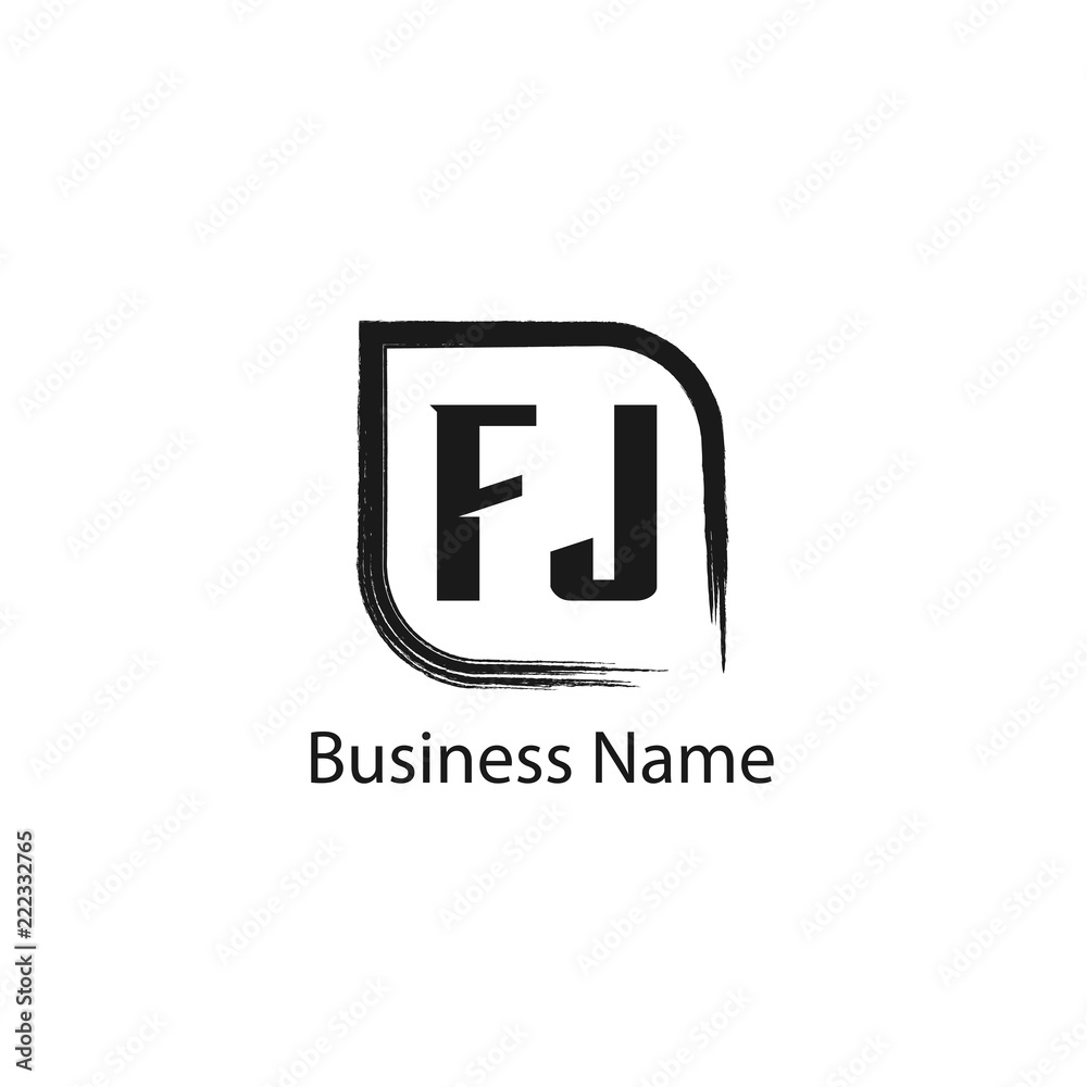 Initial Letter FJ Logo Template Design Initial Letter FJ Logo Template Design