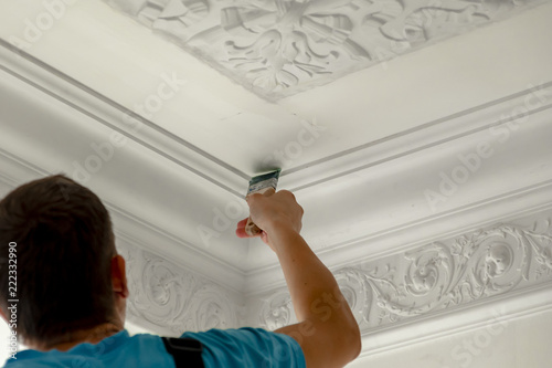 repair of walls, plaster, painting.