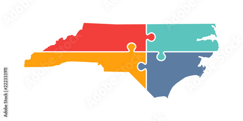 North Carolina Rebuild Logo Vector Illustration
