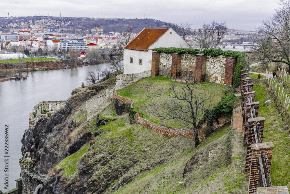 On the steep Bank of Vltava river