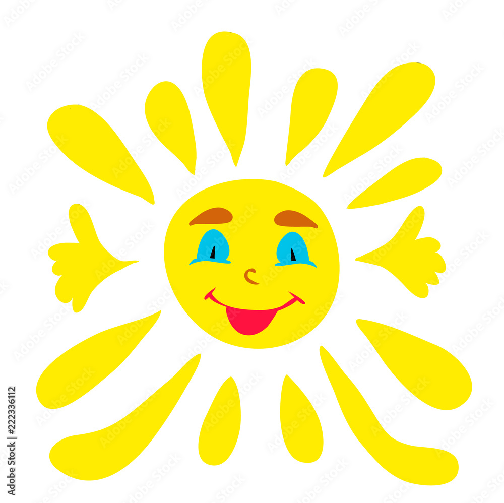 vector, sun character vector, sun character