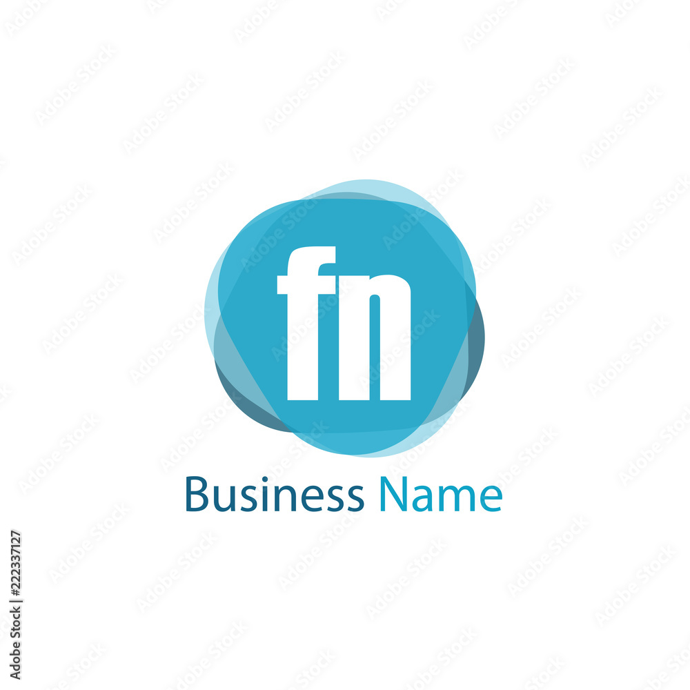 Initial Letter FN Logo Template Design Initial Letter FN Logo Template Design