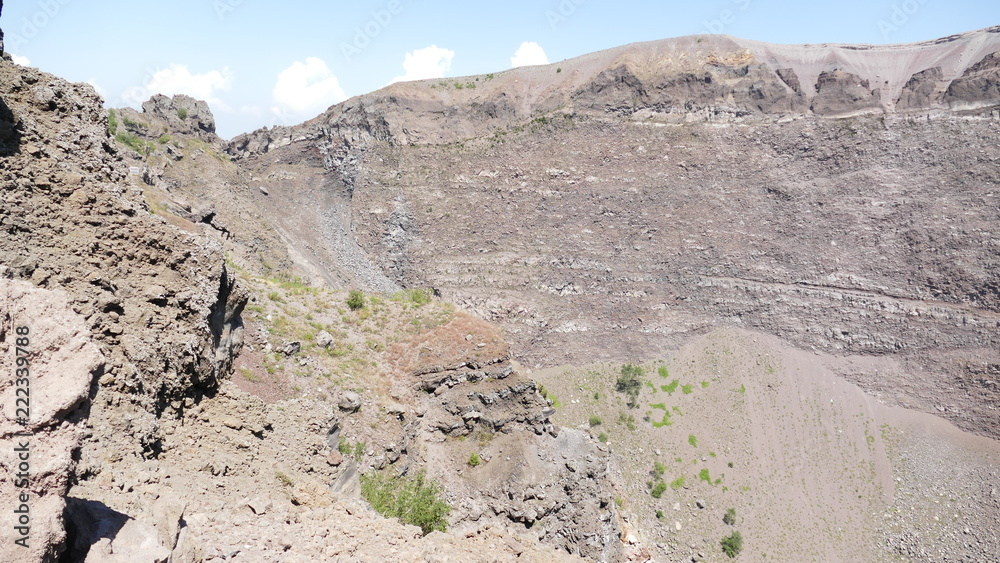 Vesuvio volcano crater