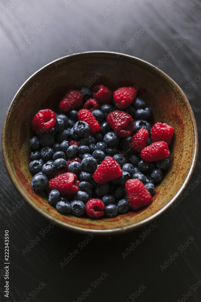 berries in a bowl berries in a bowl
