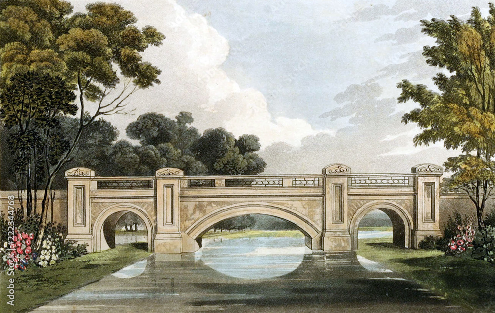 Fototapeta premium Old bridge in the park