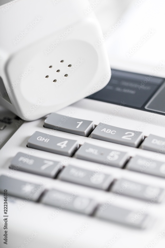 Close-up of a Telephone Keypad and Receiver Close-up of a Telephone Keypad and Receiver