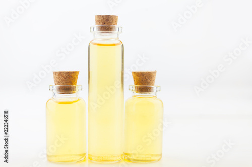  essential oil in  beautiful bottle on table