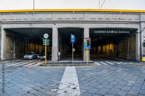 Obraz na płótnie street in city w salonie