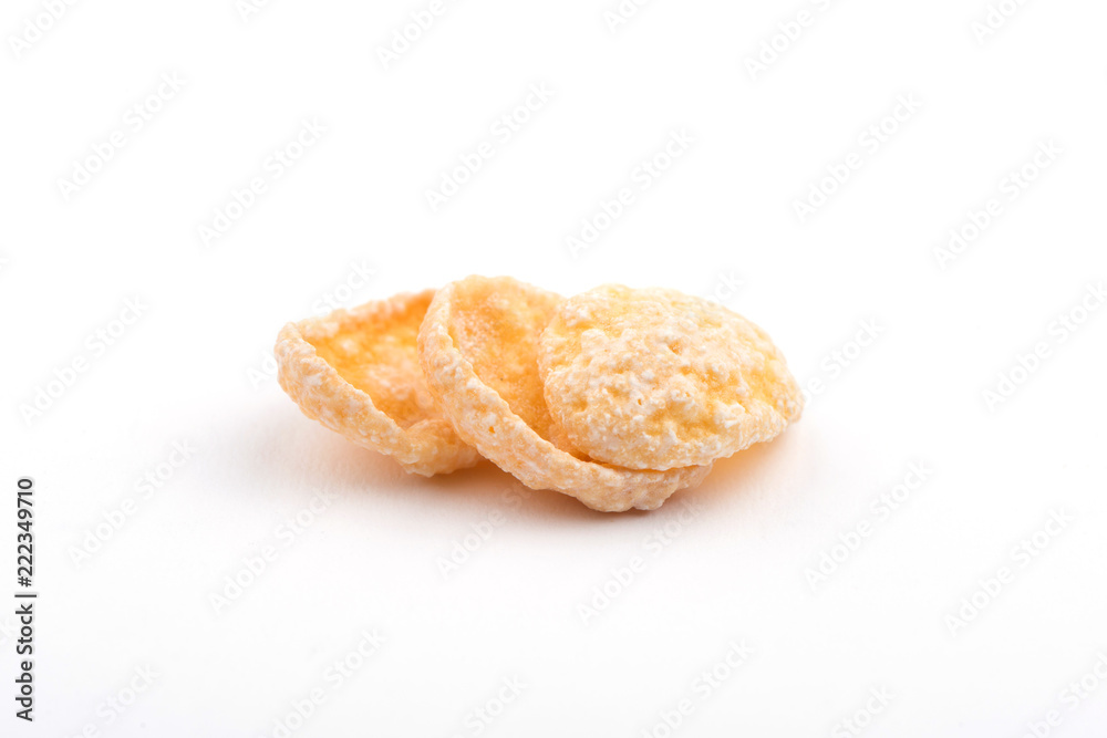 close-up of corn flakes close-up of corn flakes