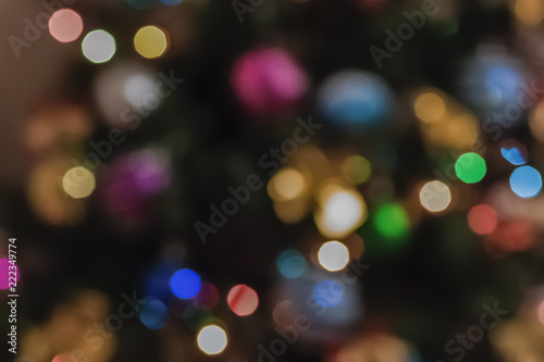 Christmas and New Year. Background in defocus.