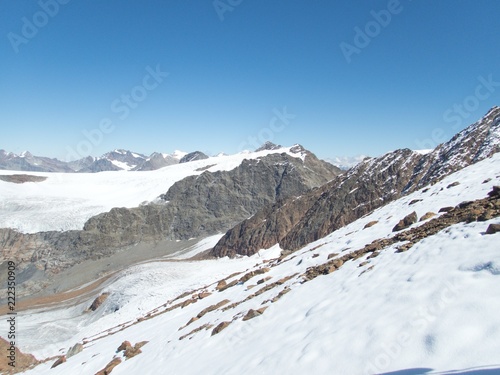 beautiful glacier hike and clim to Weisskugel mountain