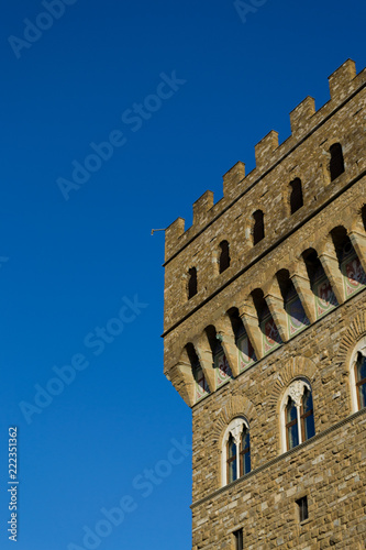 Obraz na płótnie Detail of Palazzo Vecchio in Florence, Tuscany, Italy w salonie