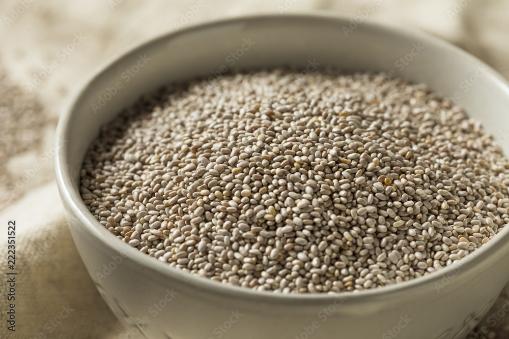 Dry Organic White Chia Seeds