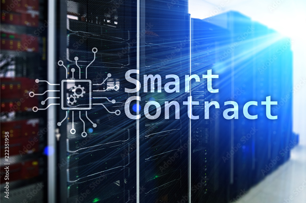 Smart contract, blockchain technology in modern business. Smart contract, blockchain technology in modern business.