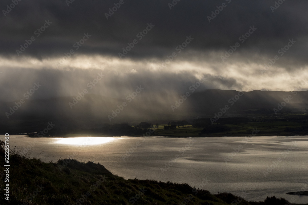 Rain shower approaching