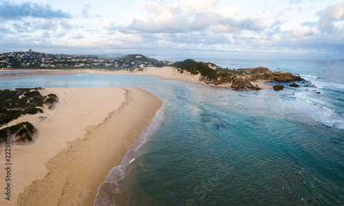 River Mouth Sunset Kenton Aerial Panorama