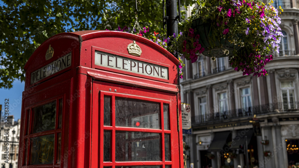 Red british telephone box in London UK (Great Britain). Red british telephone box in London UK (Great Britain).