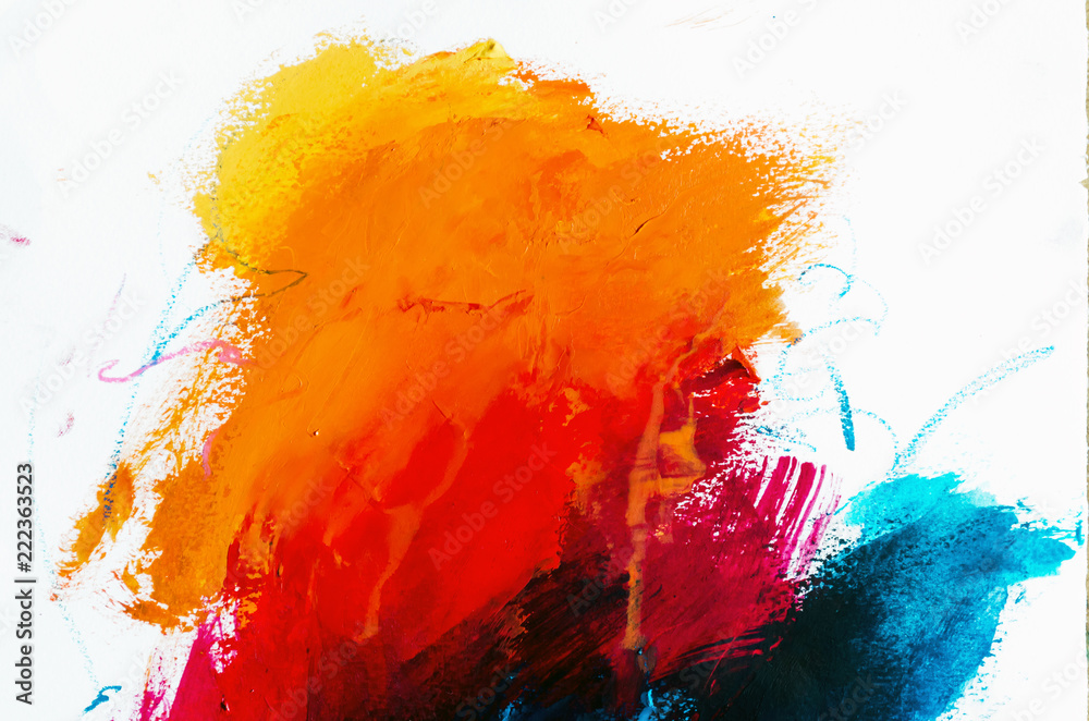 Obraz premium Abstract oil painting background. Oil on canvas texture. Hand dr