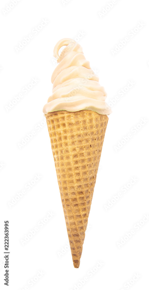 Vanilla Soft Serve in a Waflle Cone