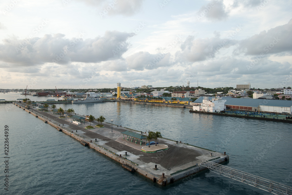 Nassau Port At Dusk