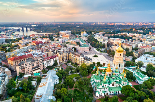 View of Saint Sophia Cathedral in Kiev, Ukraine