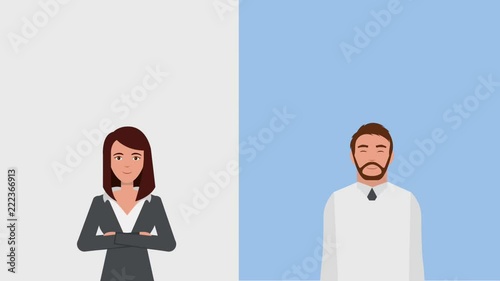 teamwork people animation hd