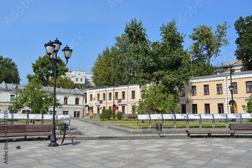  Russia. Khitrovskaya square in summer in Moscow