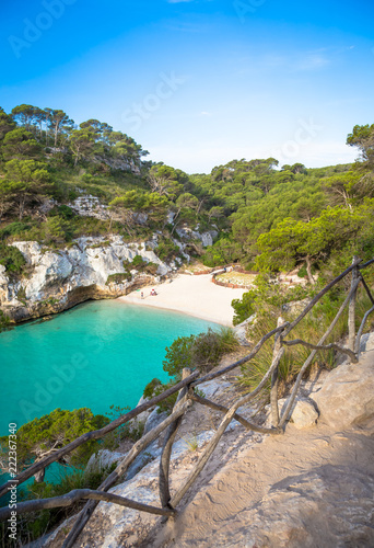Fototapeta Naklejka Na Ścianę i Meble -  Cala en Turqueta (Turqueta Beach) in Menorca, Spain
