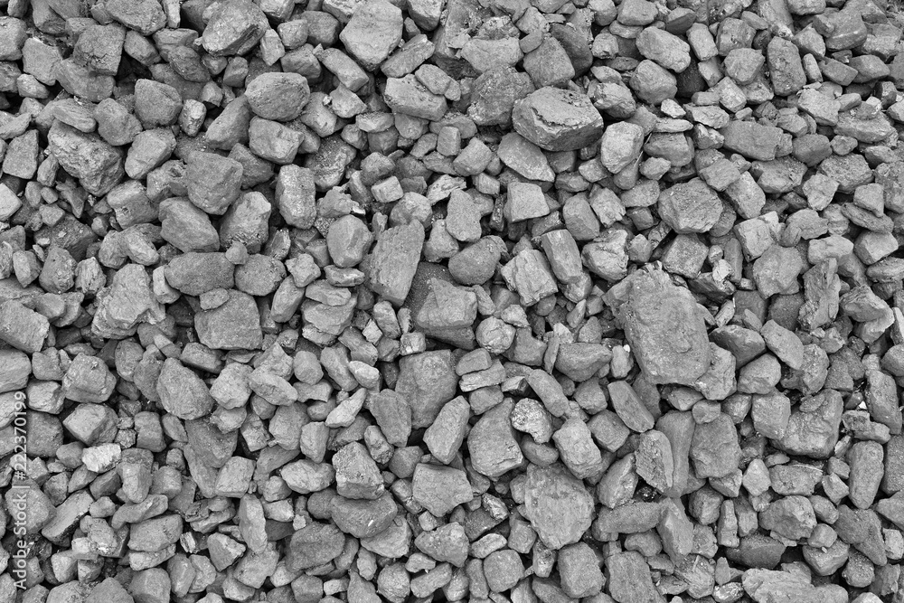 Coal of mine deposit black mineral background Coal of mine deposit black mineral background