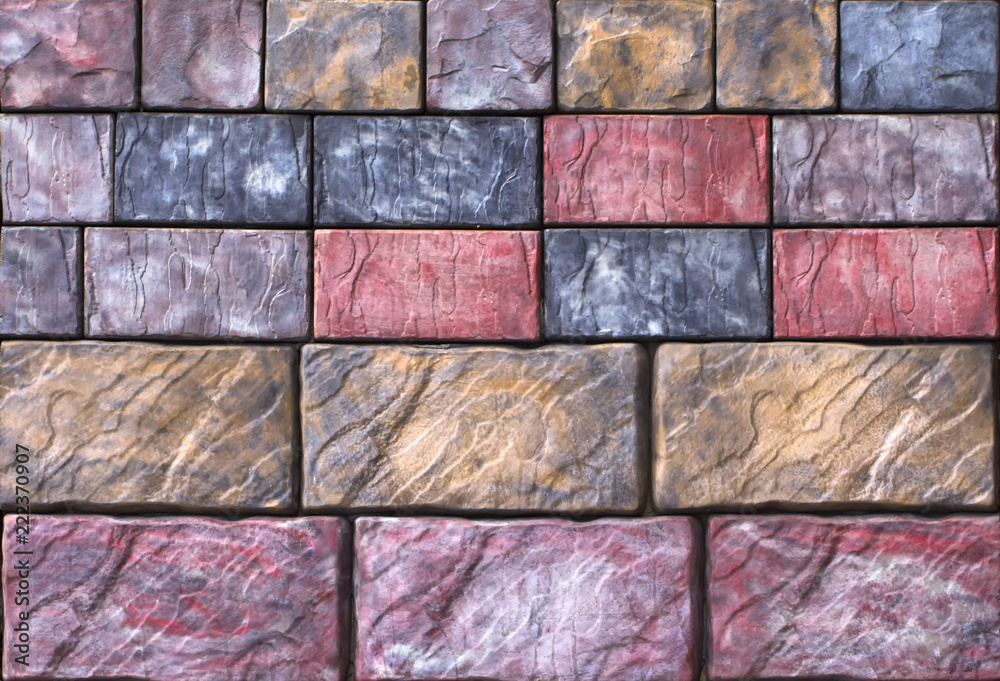 Foto de A sample of concrete paving slab for laying tracks do Stock