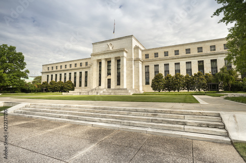 Federal Reserve financial policy building in Washington DC USA