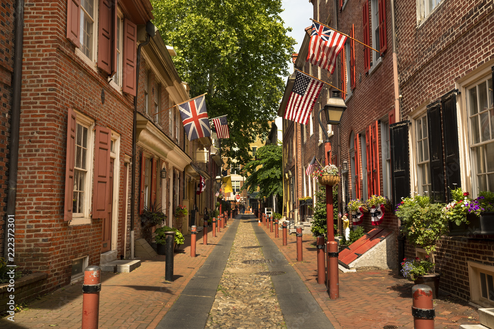 Elfreths Alley is the Oldest Residential Street in the United States Philadelphia Pennsylvania