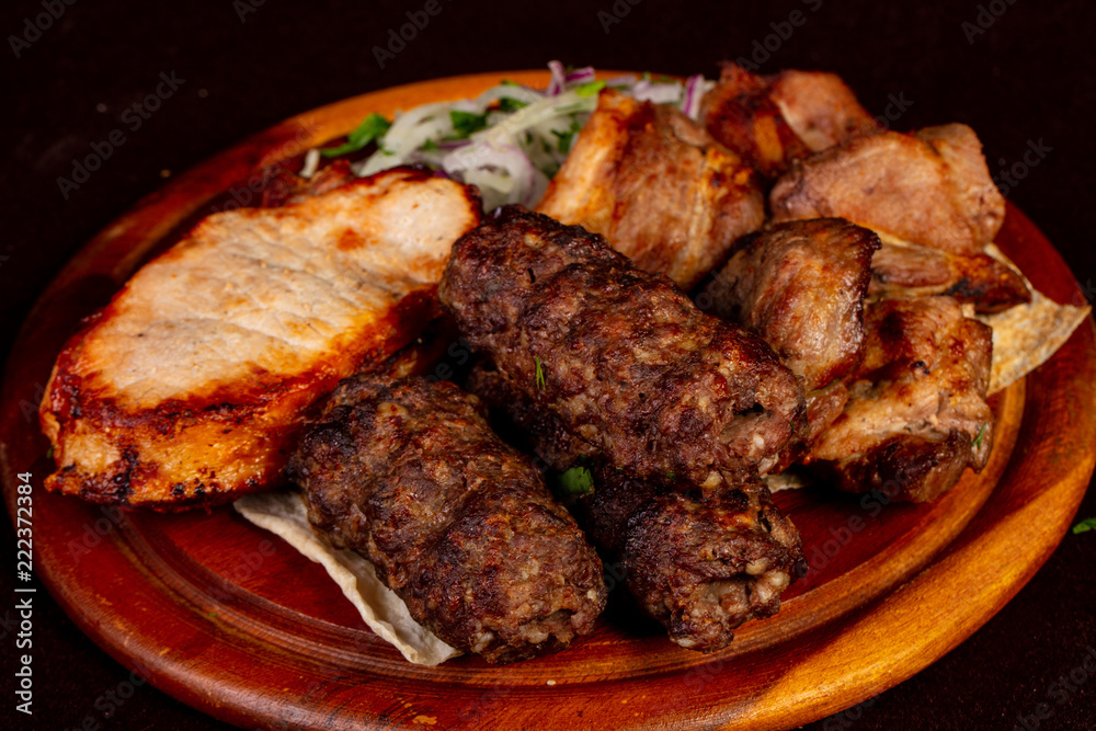 Shashlik kebab set Shashlik kebab set