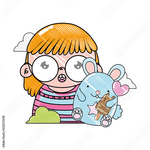 grated girl with mouse and cat ice lolly