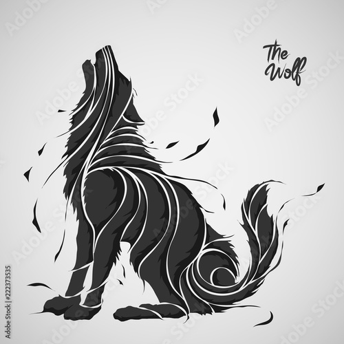 the wolf splash silhouette